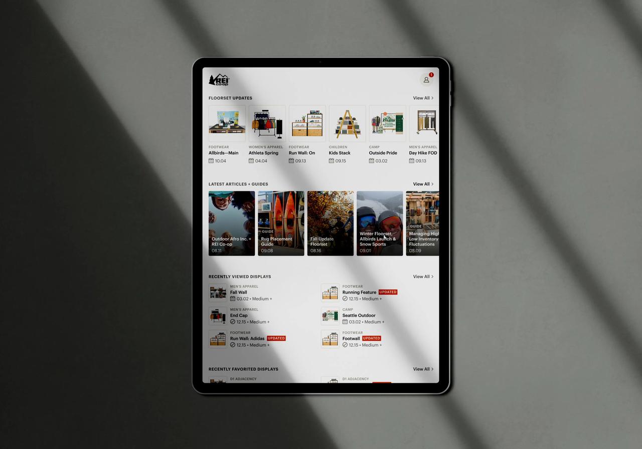 REI visual journal web app