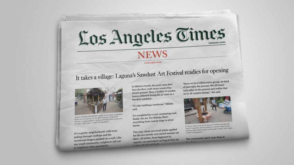 Rareview’s PR team secures grand opening media blitz with LA Times and KNBC for the Sawdust Festival
