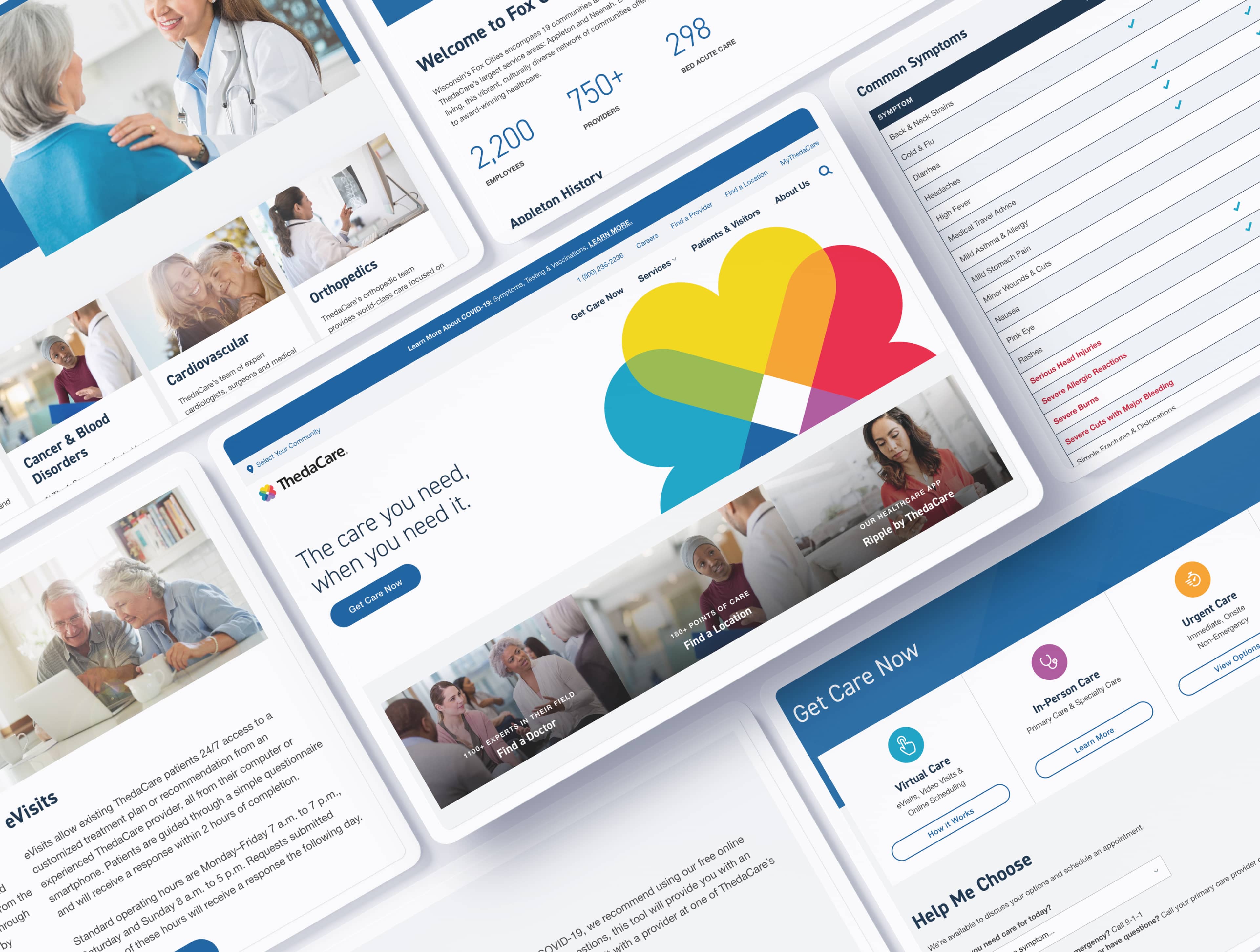 ThedaCare Website UI/UX Design by Rareview