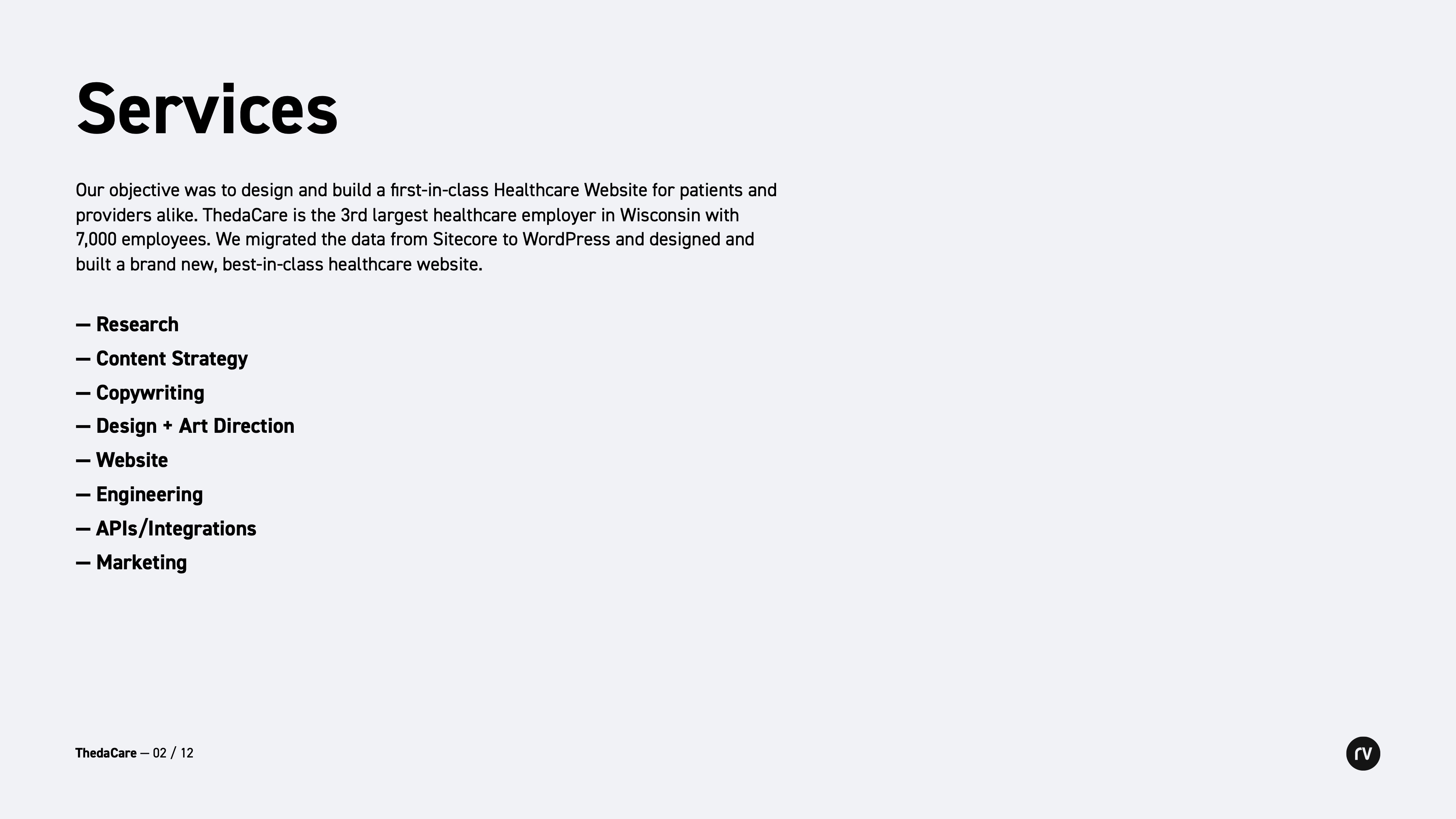 ThedaCare — Case Study Rareview